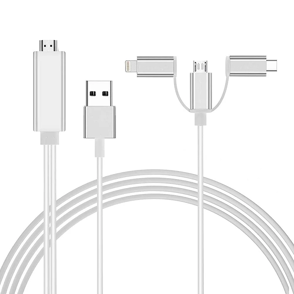 3 IN 1 "I-O-S/Andriod to HDTV" Mhl Kabel