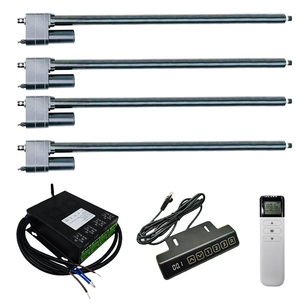 Vier 1500MM 3000N Schwerlast Industrie Elektrischer Linearantriebe Synchronsteuerungskit (Modell 0043054-3)