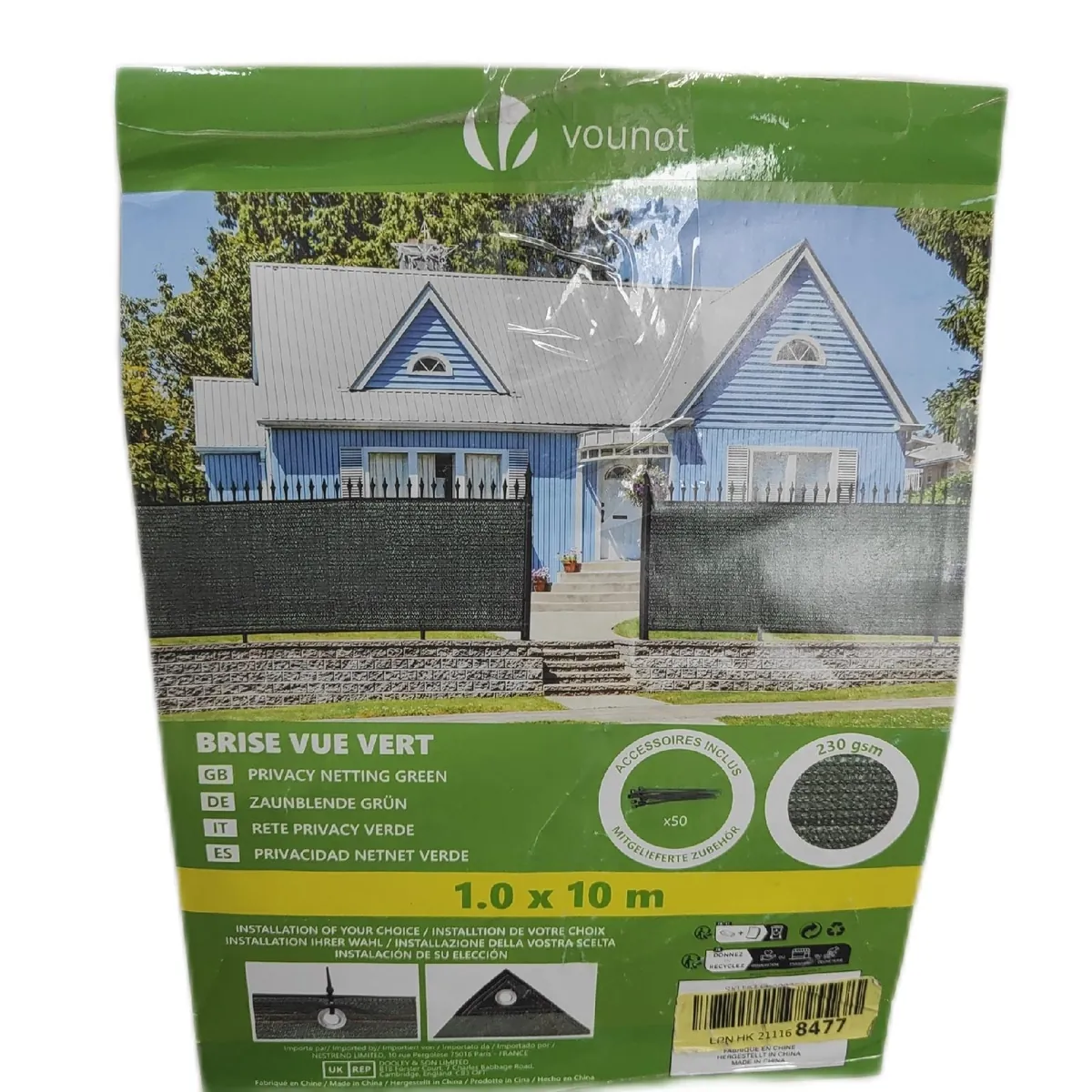 Verdunkelnder Sichtschutz Planen Gartenbedarf 230gm2 HDPE Verstärkt Befest