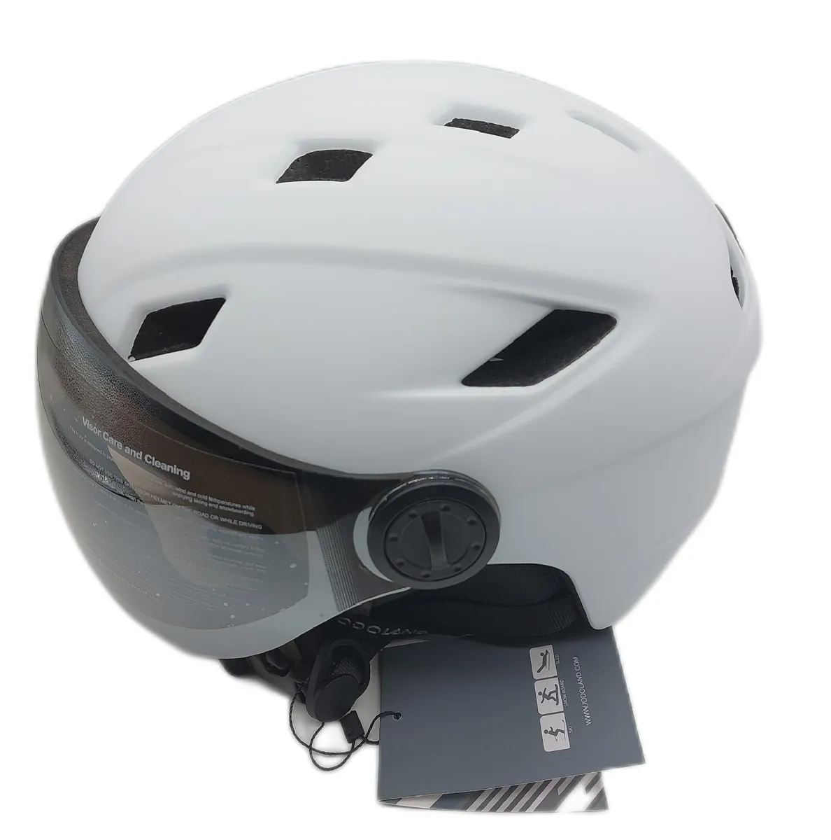 Odoland Skihelm Helmschutz Sportausrüstung Race Helm Sicherheitsschutz Erwachsene Visier