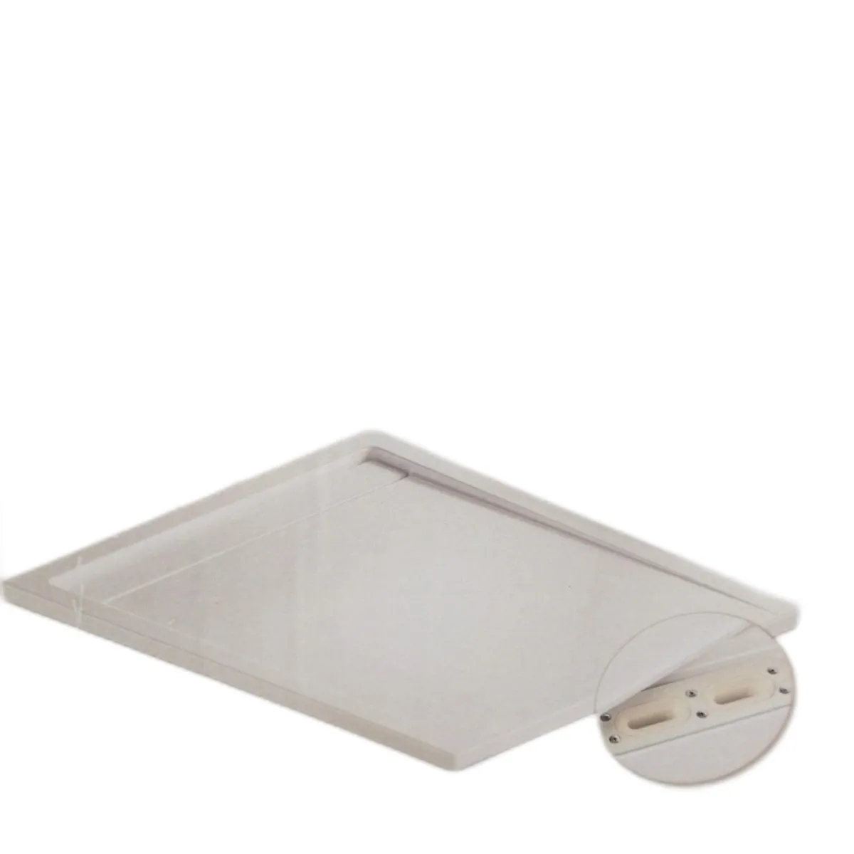Camargue Duschwanne Badzubehor Tampico Flach Weiss 1000x