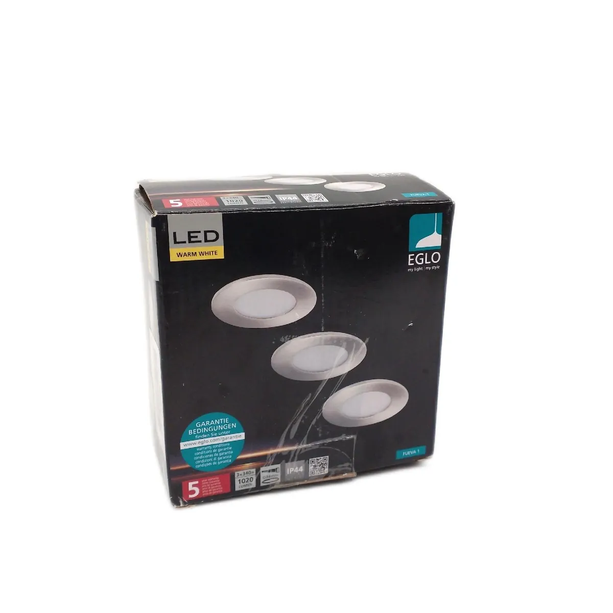 Eglo LED Spotleuchte Außenbeleuchtung Fueva 1 3 fach warmweiß energiespar