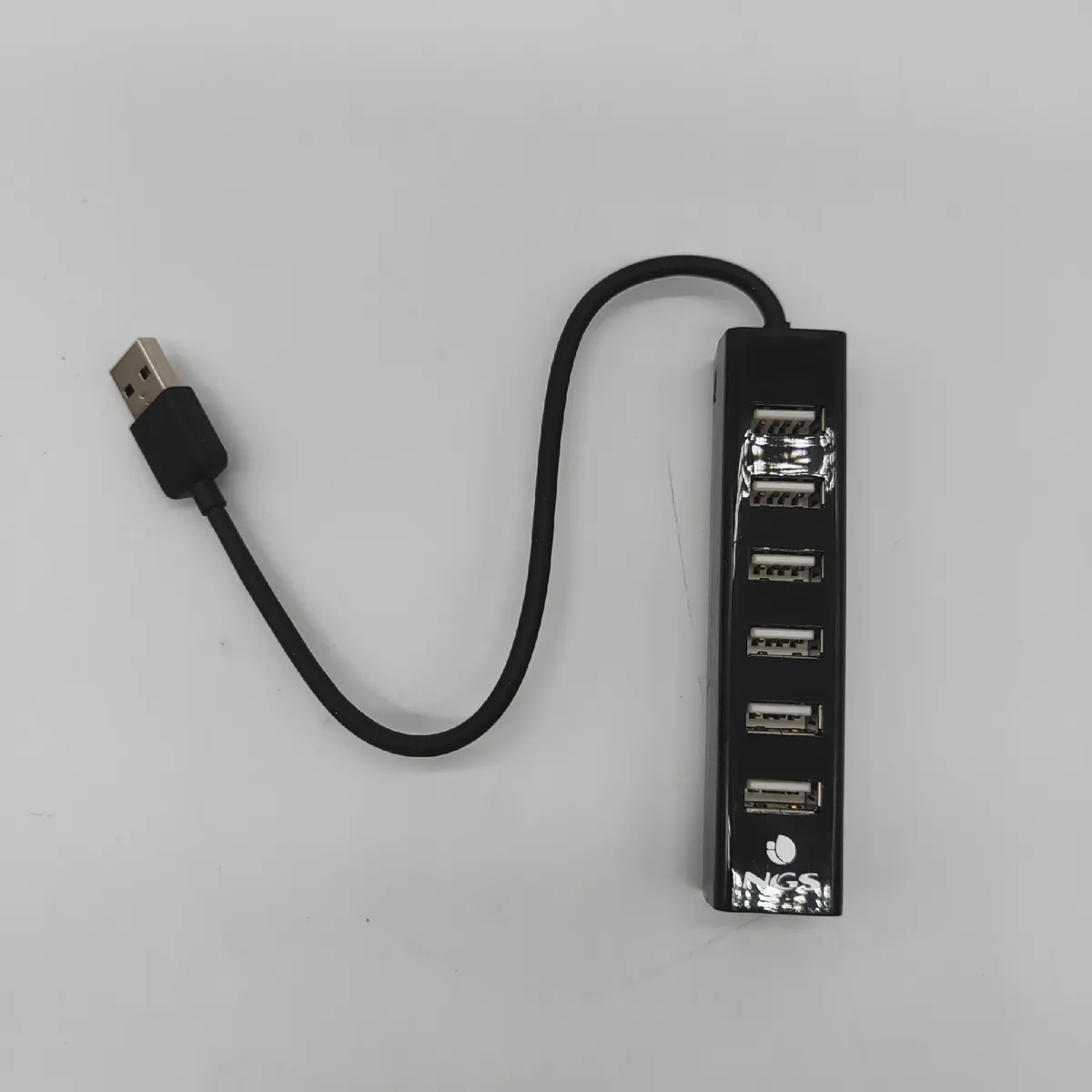NGS USB Hub Zubehör 7 Ports Adapter 5V1A universell kompatibel für PC Laptop Zubehör