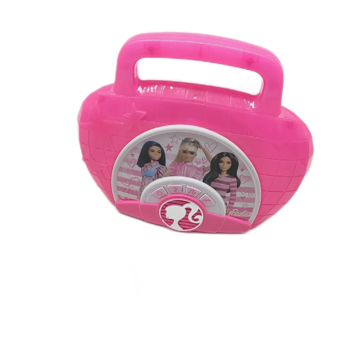 Barbie Boombox Musikgerät Spielzeug Sing Along Mikrofon blinkende Lichter Spaß Partyspa