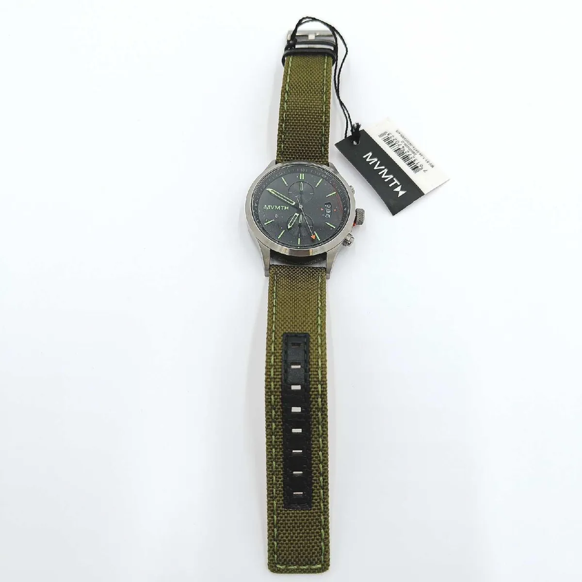 MVMT Uhr Chronograph Herrenuhr Olivgrünes Nylonband Modell 28000200