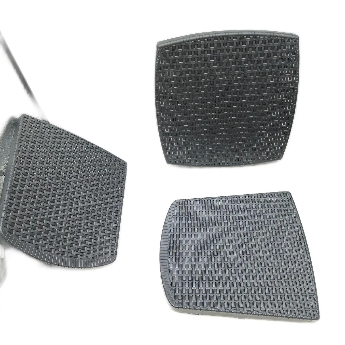 Dmora Outdoor Lounge Set Gartenmöbel Napoli Rattan Effekt Made in Italy Anthrazit Lounge Bereich