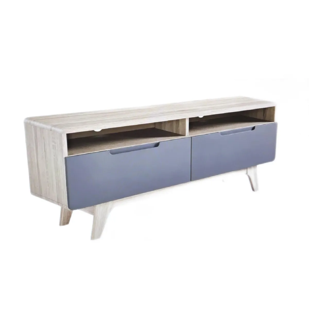 Modway TV Board Möbel Wohnzimmer Origin Mid Century Stil 47 Zoll Grau Design